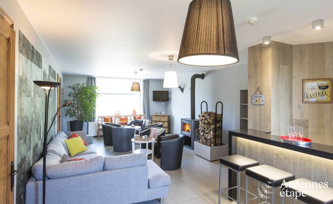 Ferienhaus mit Sauna und Spielen Manhay 20 Pers. Ardennen Wellness