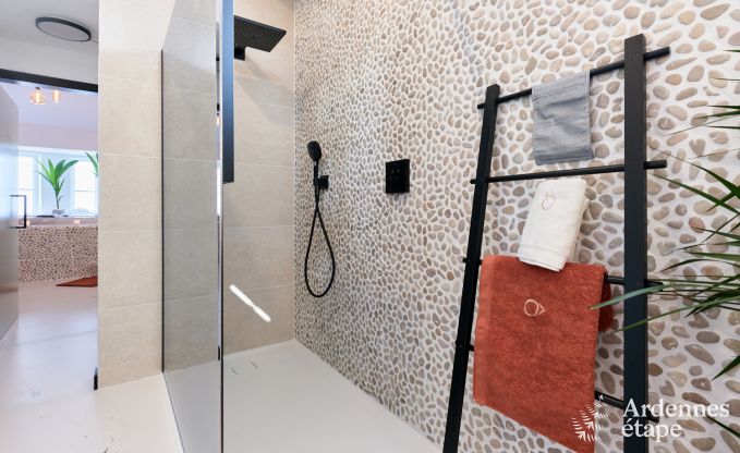 Romantisches Ferienhaus in Marchin fr 2 Personen mit privatem Wellnessbereich und herrlichem Ausblick