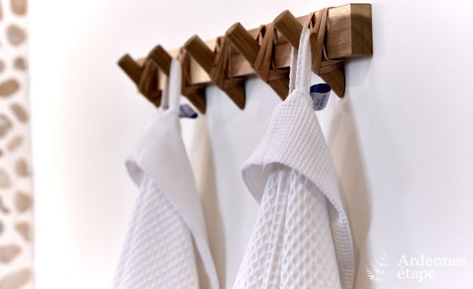 Romantisches Ferienhaus in Marchin fr 2 Personen mit privatem Wellnessbereich und herrlichem Ausblick