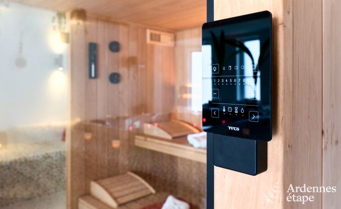 Romantisches Ferienhaus in Marchin f�r 2 Personen mit privatem Wellnessbereich und herrlichem Ausblick