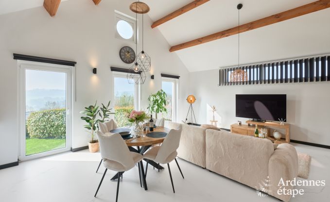 Romantisches Ferienhaus in Marchin f�r 2 Personen mit privatem Wellnessbereich und herrlichem Ausblick