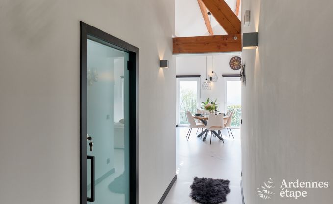 Romantisches Ferienhaus in Marchin f�r 2 Personen mit privatem Wellnessbereich und herrlichem Ausblick