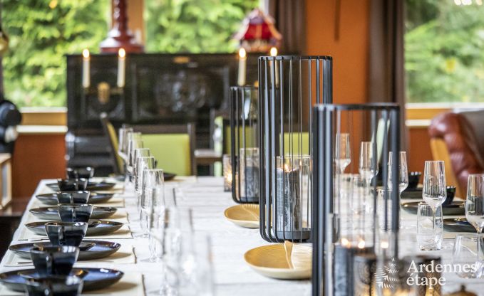 Urlaub mitten in der Natur in den Ardennen: Ger�umige Villa in Houffalize (Nadrin) f�r 28 Personen mit zahlreichen Annehmlichkeiten und Dienstleistungen, Haustiere willkommen