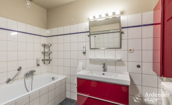 Urlaub mitten in der Natur in den Ardennen: Ger�umige Villa in Houffalize (Nadrin) f�r 28 Personen mit zahlreichen Annehmlichkeiten und Dienstleistungen, Haustiere willkommen