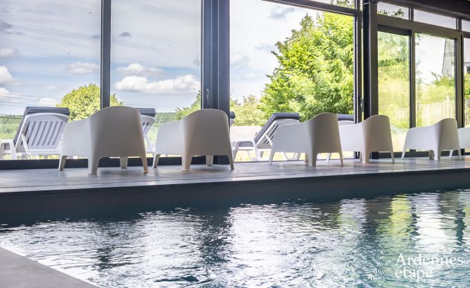 Luxusvilla Odeigne 21 Pers. Ardennen Schwimmbad Wellness Behinderten gerecht