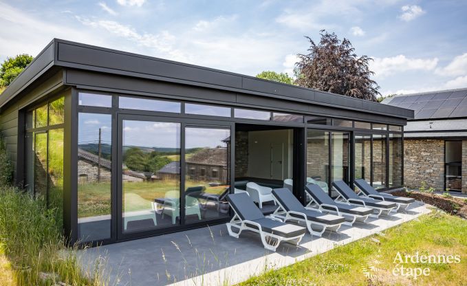 Luxusvilla Odeigne 21 Pers. Ardennen Schwimmbad Wellness Behinderten gerecht