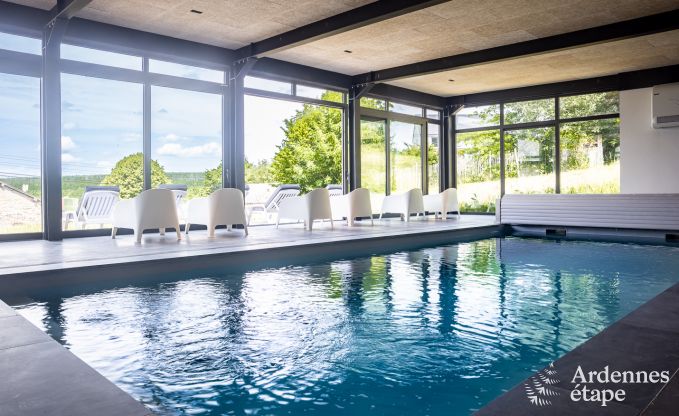 Luxusvilla Odeigne 21 Pers. Ardennen Schwimmbad Wellness Behinderten gerecht