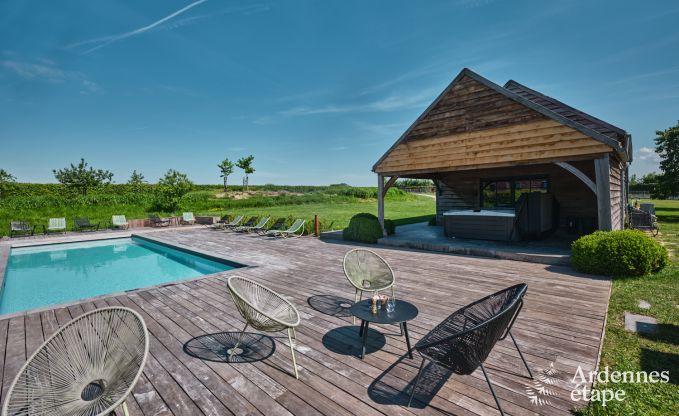 Ferienhaus Ohey 5 Pers. Ardennen Schwimmbad Wellness