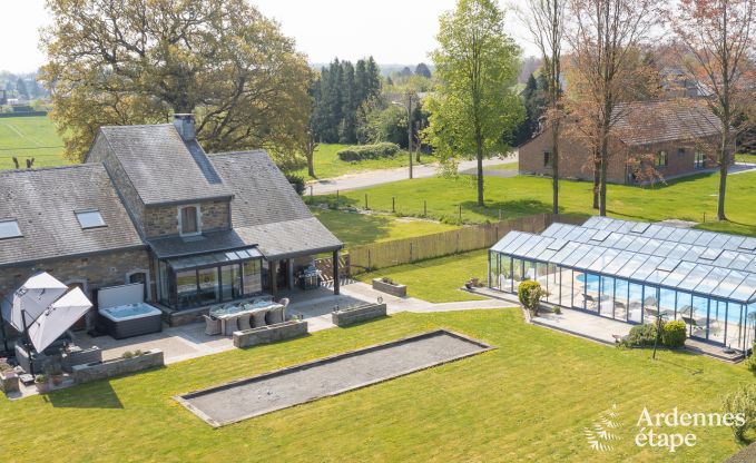 Ferienhaus Ouffet 9 Pers. Ardennen Schwimmbad Wellness