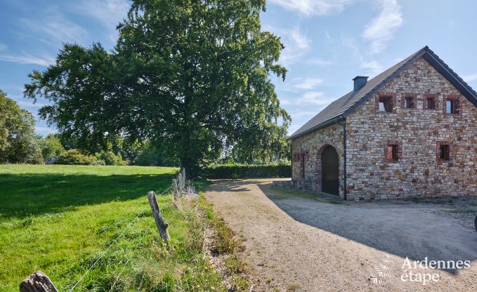 Ger�umiges und modernes Ferienhaus aus Naturstein in Ovifat, Hohes Venn