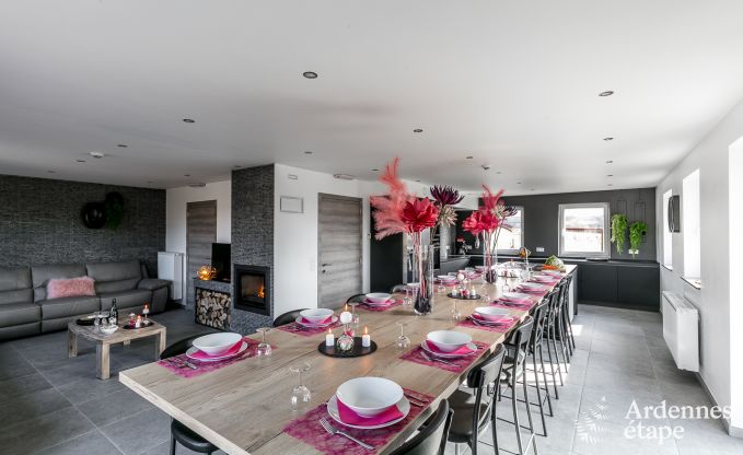 Hochwertig Ferienhaus Paliseul 14 Pers. Ardennen Wellness