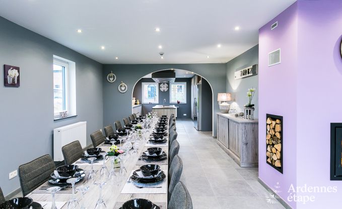 Ferienhaus Paliseul 14 Pers. Ardennen Schwimmbad Wellness Behinderten gerecht