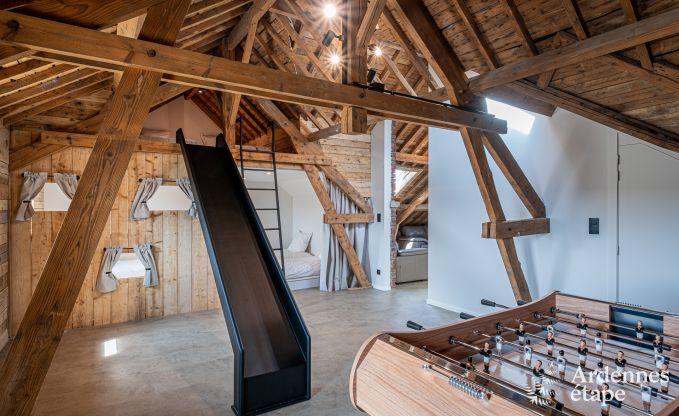 Moderne Ferienwohnung in Paliseul fr 14 Personen mit Schwimmbad, Spielzimmer und Nhe zum Bcherdorf Redu in den Ardennen