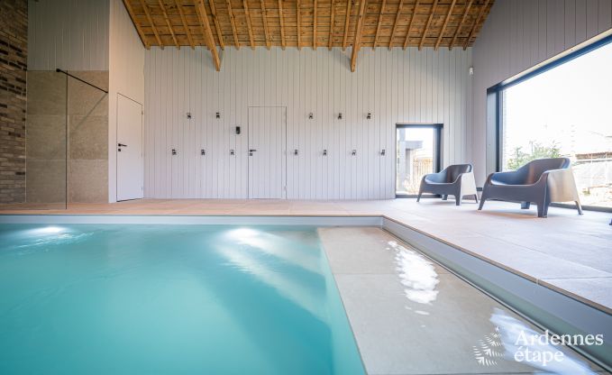 Moderne Ferienwohnung in Paliseul fr 14 Personen mit Schwimmbad, Spielzimmer und Nhe zum Bcherdorf Redu in den Ardennen