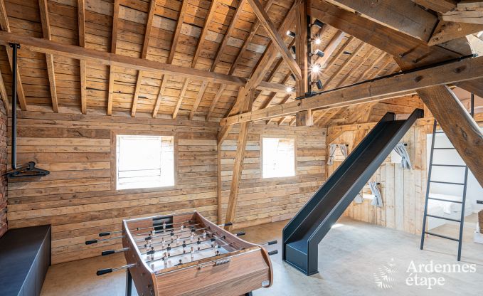 Moderne Ferienwohnung in Paliseul fr 14 Personen mit Schwimmbad, Spielzimmer und Nhe zum Bcherdorf Redu in den Ardennen