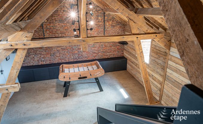 Moderne Ferienwohnung in Paliseul fr 14 Personen mit Schwimmbad, Spielzimmer und Nhe zum Bcherdorf Redu in den Ardennen