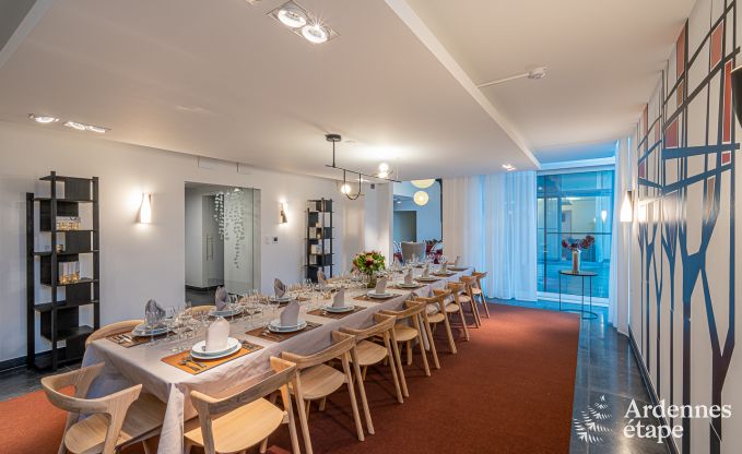 Luxusvilla Paliseul 18 Pers. Ardennen Schwimmbad Wellness Behinderten gerecht