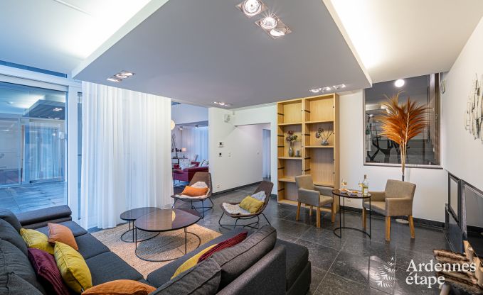 Luxusvilla Paliseul 18 Pers. Ardennen Schwimmbad Wellness Behinderten gerecht
