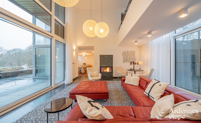 Luxusvilla Paliseul 18 Pers. Ardennen Schwimmbad Wellness Behinderten gerecht