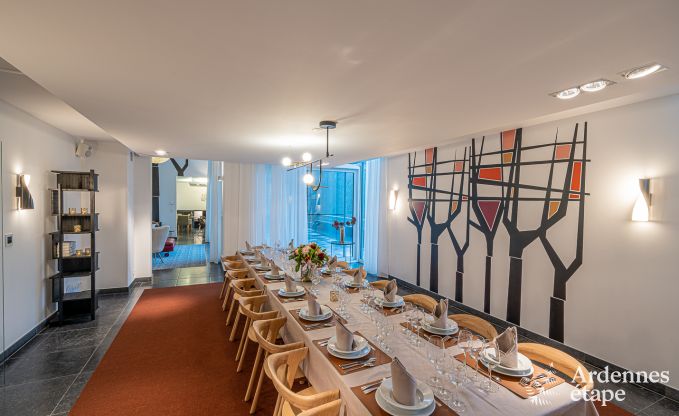 Luxusvilla Paliseul 18 Pers. Ardennen Schwimmbad Wellness Behinderten gerecht