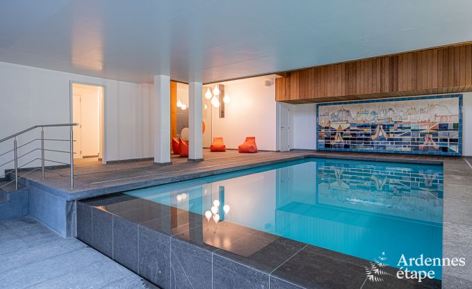Luxusvilla Paliseul 18 Pers. Ardennen Schwimmbad Wellness Behinderten gerecht