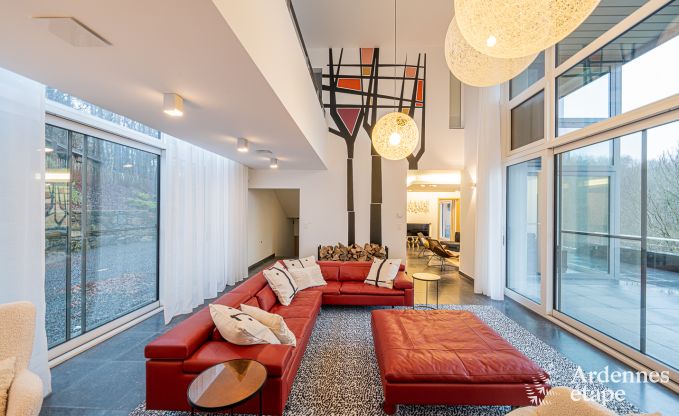 Luxusvilla Paliseul 18 Pers. Ardennen Schwimmbad Wellness Behinderten gerecht