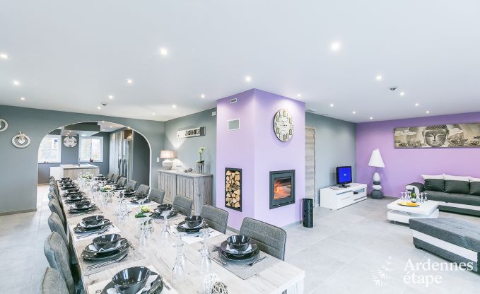 Ferienhaus Paliseul 14 Pers. Ardennen Schwimmbad Wellness Behinderten gerecht