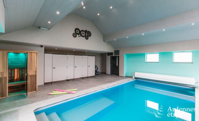 Ferienhaus Paliseul 14 Pers. Ardennen Schwimmbad Wellness Behinderten gerecht