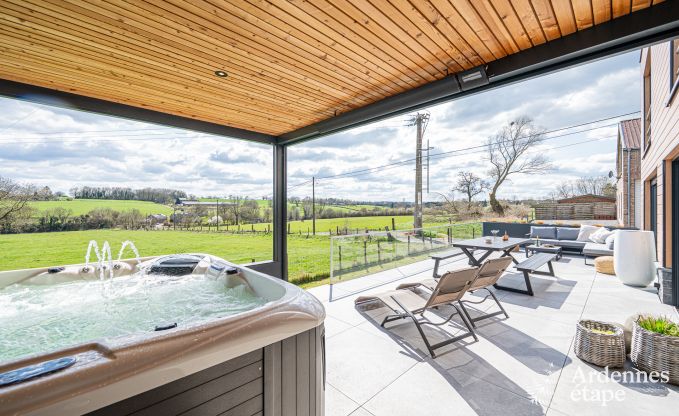 Luxusferienhaus in Plombires: Villa fr 6 Personen mit Jacuzzi, 3 Schlafzimmern und privatem Garten