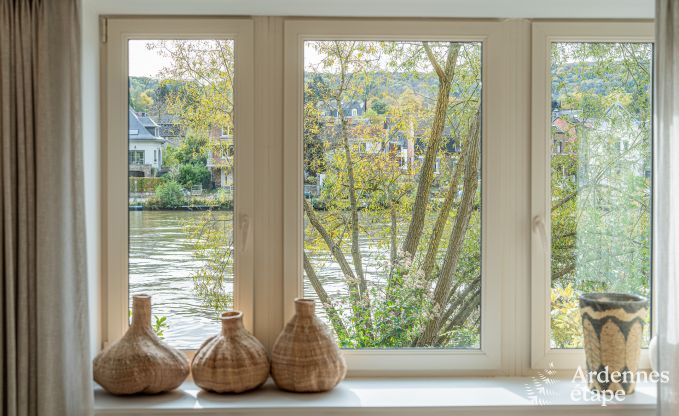 Au�ergew�hnlich charmant Ferienhaus in Profondeville f�r 4 Personen mit Jacuzzi, Infrarotkabine und Ponton auf der Maas