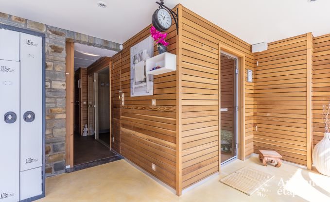 Luxusvilla in Redu, Ardennen, 9 Personen, Auenpool, Sauna, Dampfbad, Innen- und Auenwhirlpool, Privatgarten, vollstndige Ausstattung