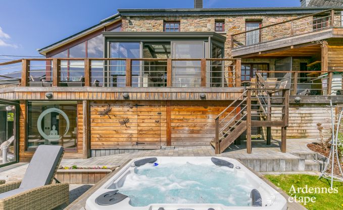 Luxusvilla in Redu, Ardennen, 9 Personen, Au�enpool, Sauna, Dampfbad, Innen- und Au�enwhirlpool, Privatgarten, vollst�ndige Ausstattung