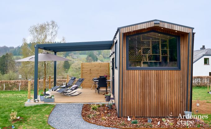 Romantisches Tiny House in Redu: Aufenthalt f�r 2 in den Ardennen mit privater Terrasse und Panoramablick