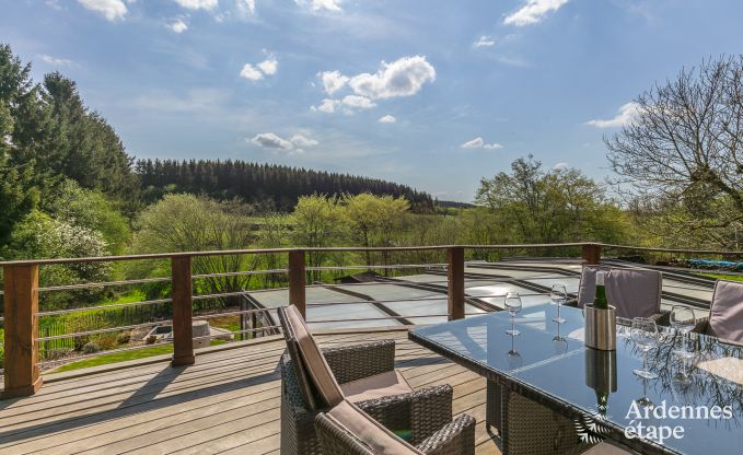 Luxusvilla in Redu, Ardennen, 9 Personen, Auenpool, Sauna, Dampfbad, Innen- und Auenwhirlpool, Privatgarten, vollstndige Ausstattung