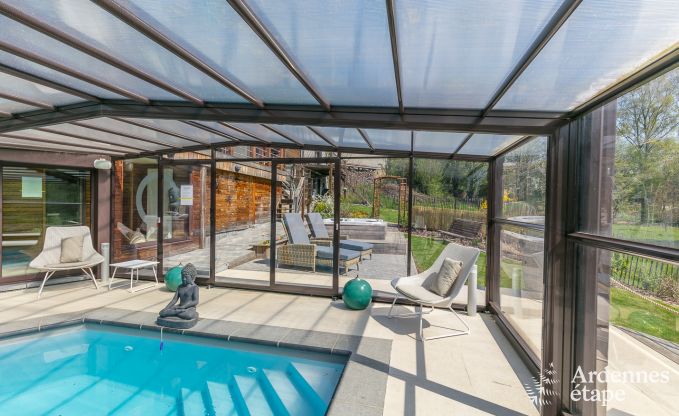 Luxusvilla in Redu, Ardennen, 9 Personen, Auenpool, Sauna, Dampfbad, Innen- und Auenwhirlpool, Privatgarten, vollstndige Ausstattung
