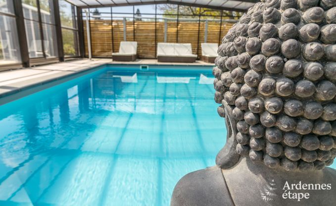 Luxusvilla in Redu, Ardennen, 9 Personen, Auenpool, Sauna, Dampfbad, Innen- und Auenwhirlpool, Privatgarten, vollstndige Ausstattung