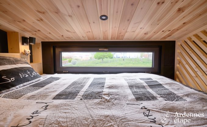 Romantisches Tiny House in Redu: Aufenthalt f�r 2 in den Ardennen mit privater Terrasse und Panoramablick
