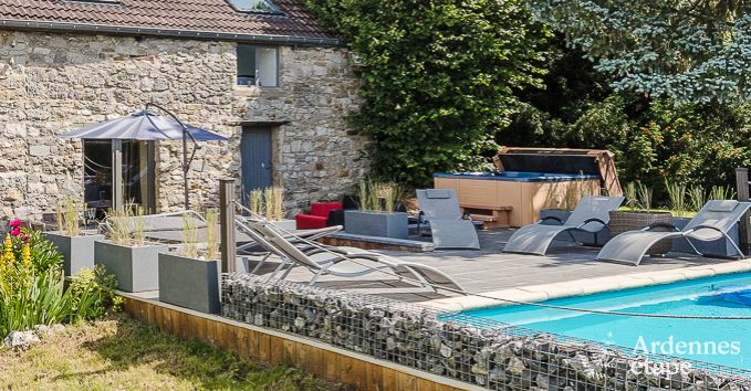 Ferienhaus Remouchamps 10 Pers. Ardennen Schwimmbad Wellness