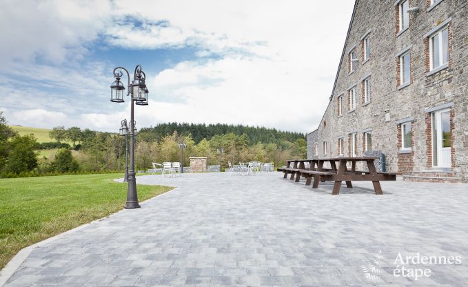 Luxusvilla Rochefort 48 Pers. Ardennen Schwimmbad Wellness Behinderten gerecht