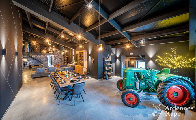 Moderne Villa in Rochehaut: Gerumige Unterkunft fr 12 Personen mit privatem Garten und Whirlpool