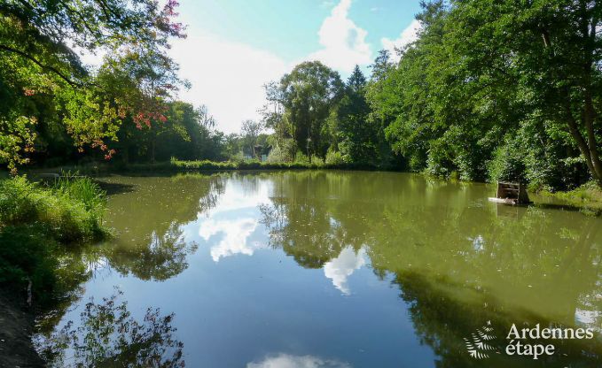 Abgelegenes Chalet am Teich in Saint-Hubert, Ardennen