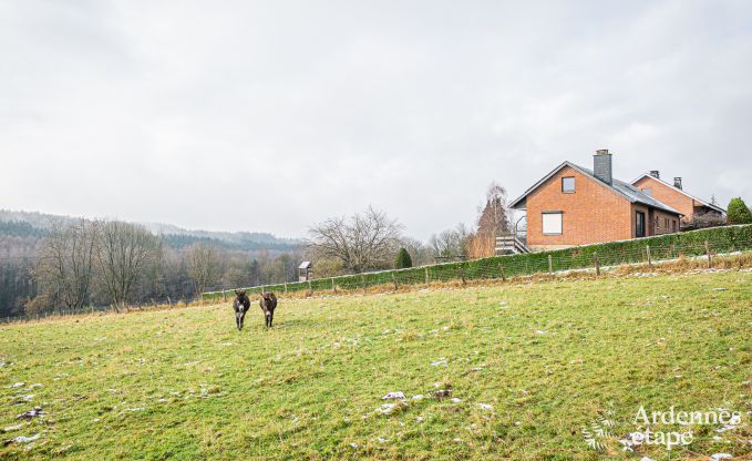 Gerumiges und komfortables Ferienhaus in Saint-Hubert in den Ardennen fr 12 Personen mit eigenem Garten und in der Nhe von touristischen Aktivitten.