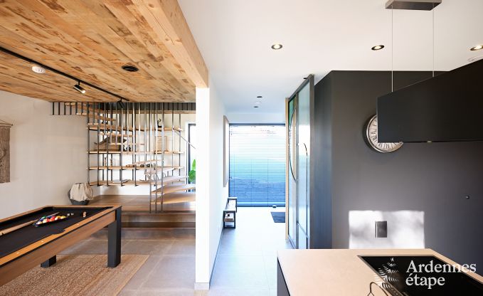 Ferienhaus in Saint-Hubert: komfortable Unterkunft fr 6 Personen mit Sauna, Spielzimmer und privatem Garten in den Ardennen