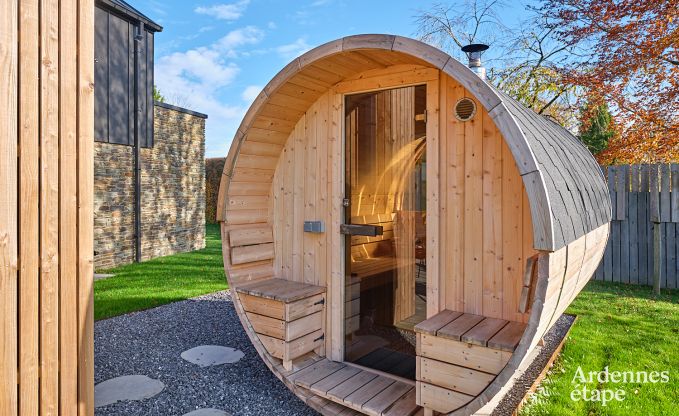 Ferienhaus in Saint-Hubert: komfortable Unterkunft fr 6 Personen mit Sauna, Spielzimmer und privatem Garten in den Ardennen