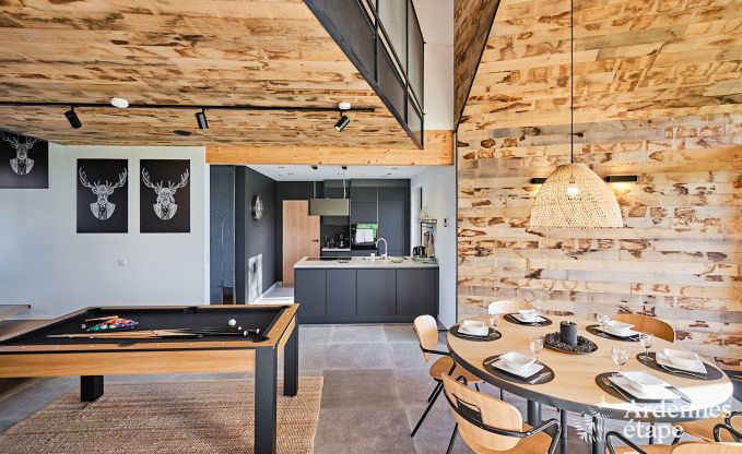 Ferienhaus in Saint-Hubert: komfortable Unterkunft fr 6 Personen mit Sauna, Spielzimmer und privatem Garten in den Ardennen