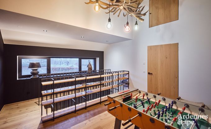 Ferienhaus in Saint-Hubert: komfortable Unterkunft fr 6 Personen mit Sauna, Spielzimmer und privatem Garten in den Ardennen