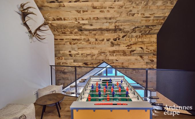 Ferienhaus in Saint-Hubert: komfortable Unterkunft fr 6 Personen mit Sauna, Spielzimmer und privatem Garten in den Ardennen