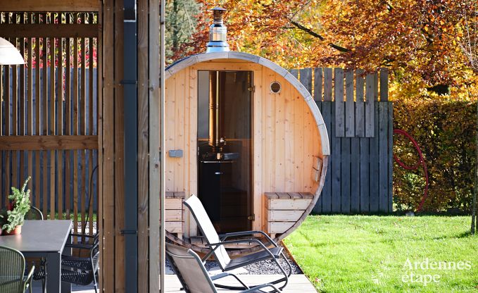 Ferienhaus in Saint-Hubert: komfortable Unterkunft fr 6 Personen mit Sauna, Spielzimmer und privatem Garten in den Ardennen