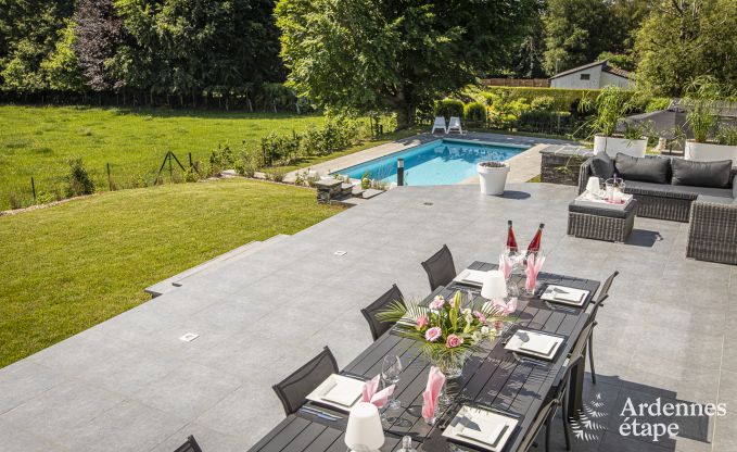 Ferienhaus Saint-Hubert 8 Pers. Ardennen Schwimmbad Wellness