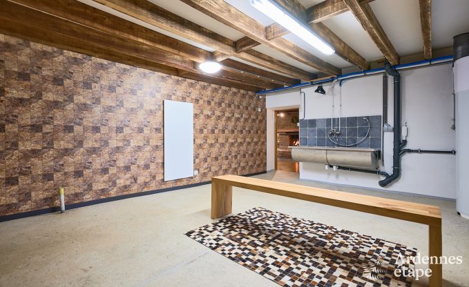 Charmantes Ferienhaus in Sankt Vith f�r 6 Personen mit Sauna, privatem Garten und Kamin